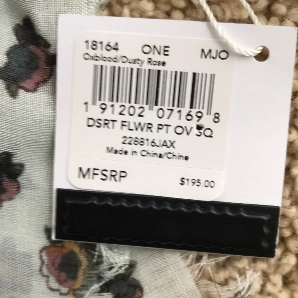 NWT! COACH dusty rose desert flower printed scarf